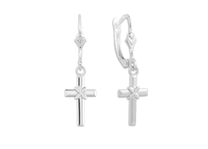 Fashionable Dangle Cross Earring